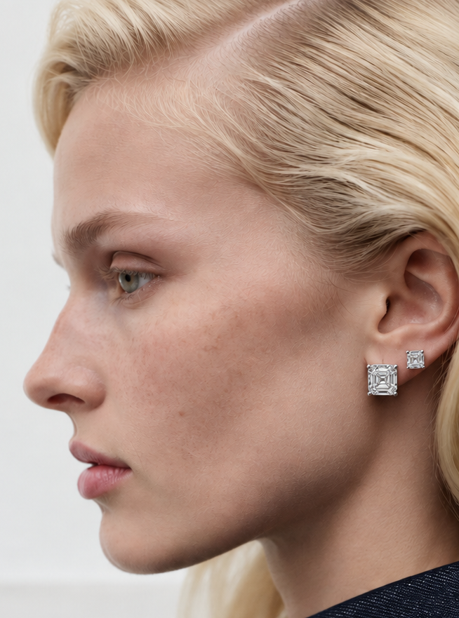 Asscher Cut Earrings
