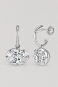 Oval Drop Earrings