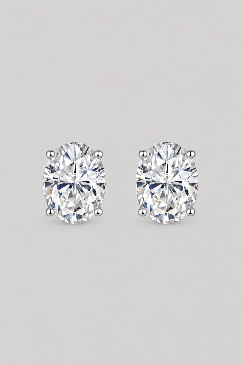 Oval-Cut Earrings